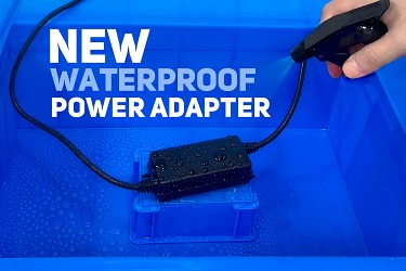 New waterproof power adapter