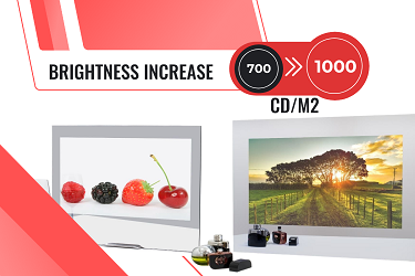 Brightness Increased to 1000 cd/m²: Experience Superior Quality and Immersion!