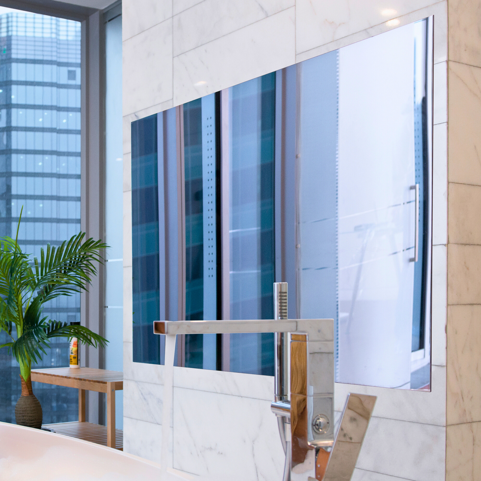 Parallel AV Magic Mirror Televisions look just like a wall mirror, until you turn it on
