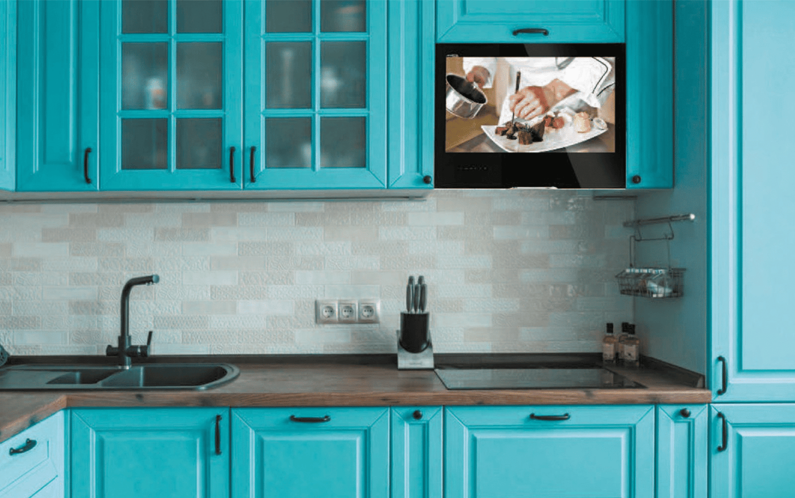 Kitchen Cabinet Televisions save space in your kitchen