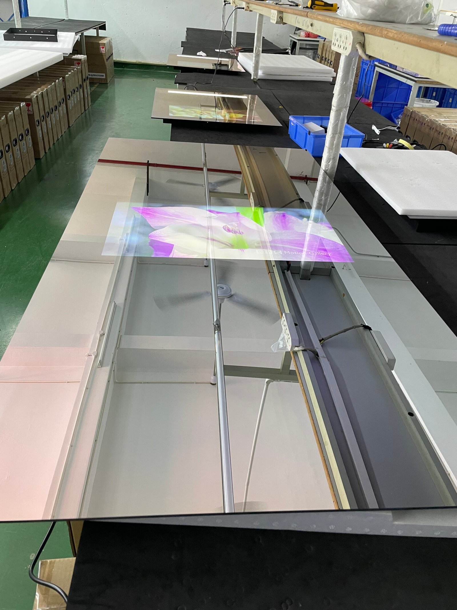 Custom magic mirror televisions are hand-built in our factory