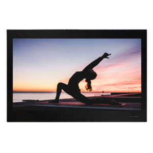 Ultra-bright Heat and Steam Resistant Black Frame Sauna Television