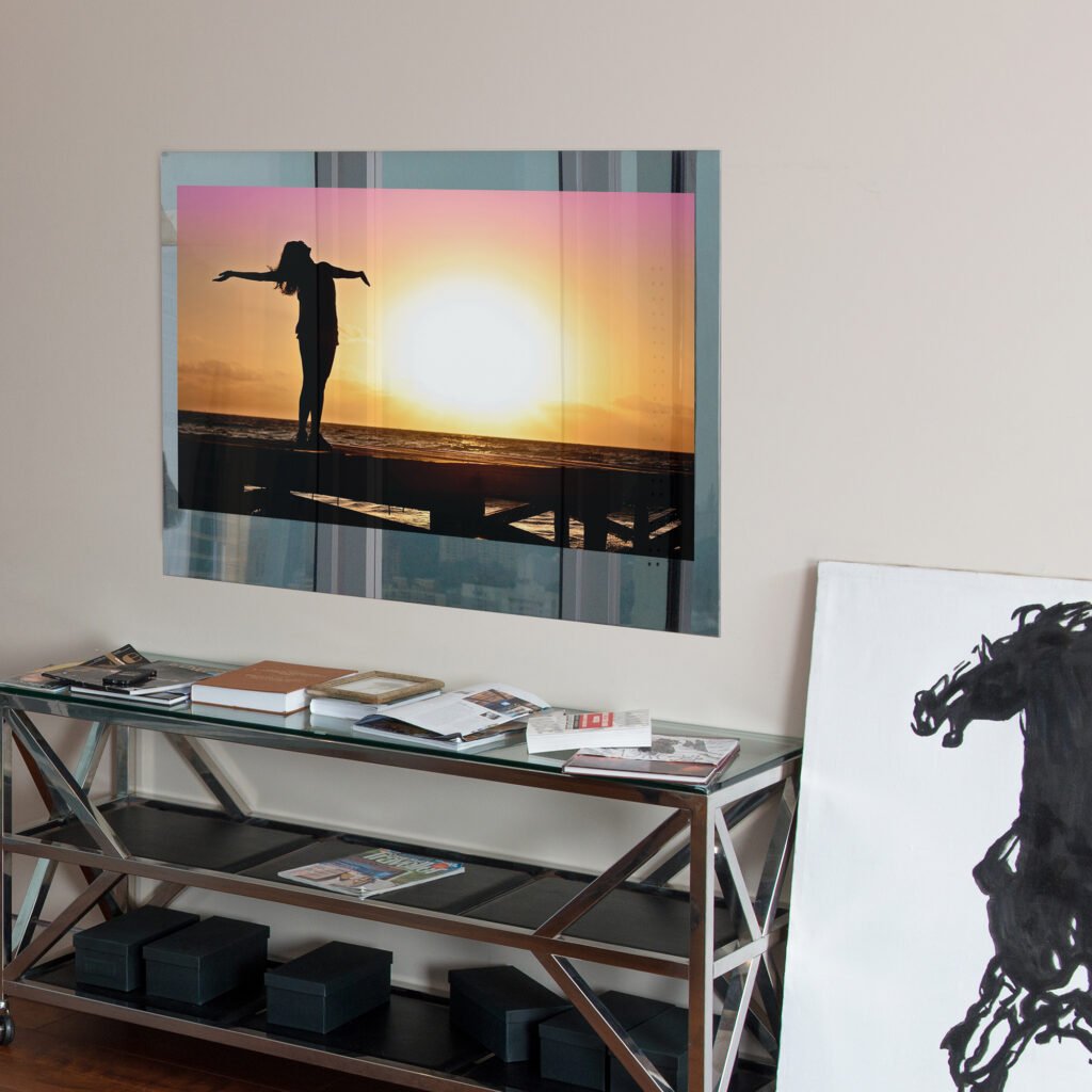 Mirror TV in a living room