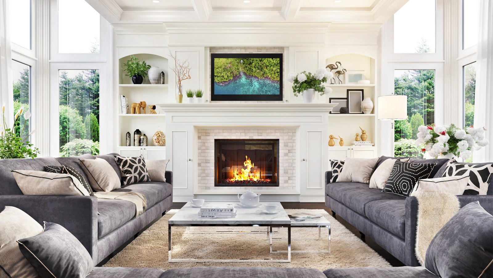 In-wall Above Fire Place