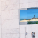 An in-wall shower television from Parallel AV