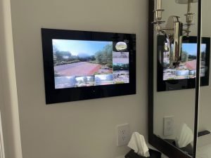 Bathroom custom designed television