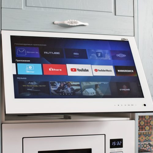 Parallel AV Kitchen Cabinet Televisions let you keep all your cabinet space