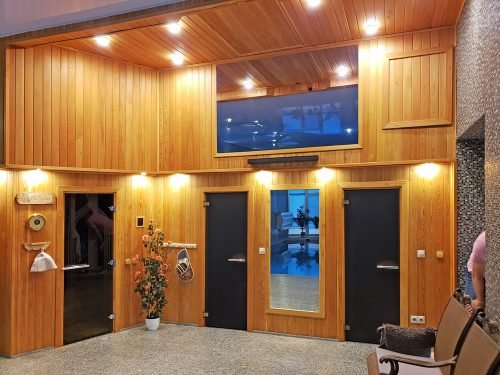 Mirror TV Pool Room