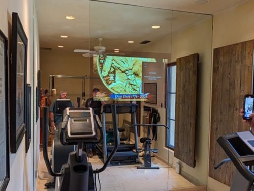Custom installed mirror TV